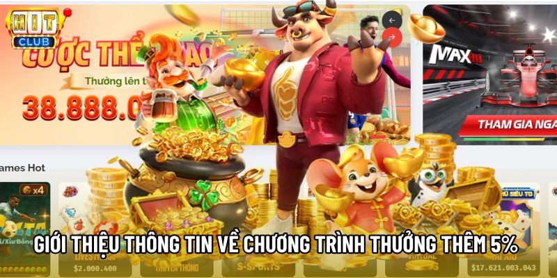 Giới thiệu thông tin về chương trình thưởng thêm 5% hoàn trả